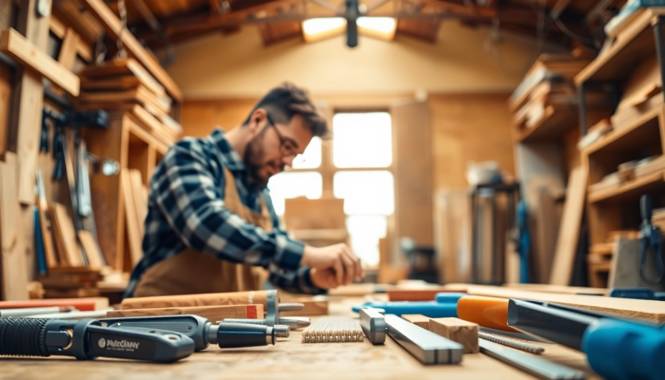 Carpentry apprenticeship training with hands-on experience using tools.