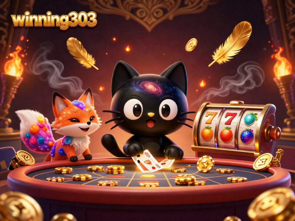 Winning303 captures the cosmic essence of betting with vibrant illustrations and dynamic gaming elements.