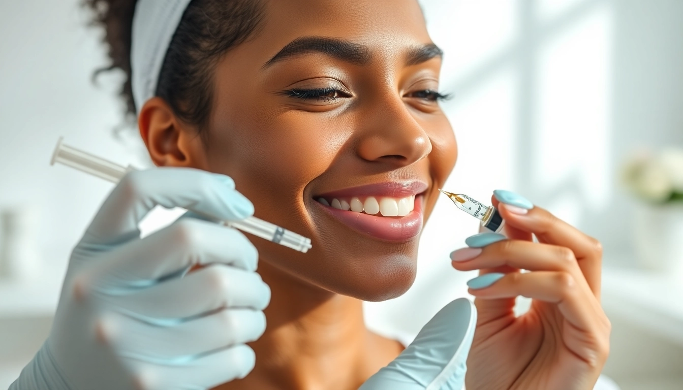 Applying best microneedling serum in a professional clinic for enhanced skin rejuvenation.