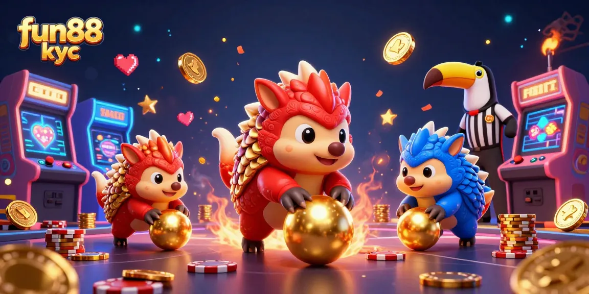 Các pangolin đối thủ vui vẻ ghi điểm trên nền tảng fun88 kyc trong không gian casino mạo hiểm.
