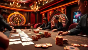 Experience the thrill of 79king at an upscale casino with vibrant poker action.