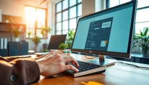 Enhance your business with top-quality wordpress services in a modern workspace.