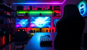 Menyaksikan tampilan menarik login lapak303 game di ruang permainan modern.