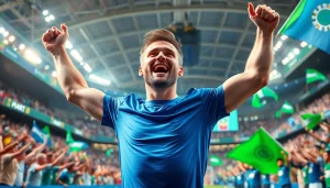 Celebrate your MM88 victory with vibrant energy and triumph in the sports arena.