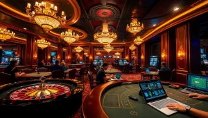 Experience the thrill of betting at Rio's vibrant casino, featuring tables, roulette, and live action.