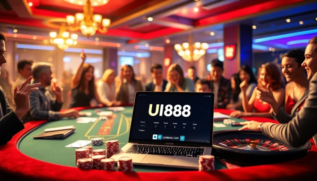 Experience the excitement of the casino with a dynamic gaming table and betting elements from https://uu88ae.com/.