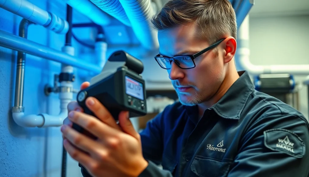 Professional leak detection services exploring options for Leak Detection Near Me.