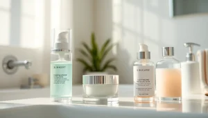 Effektiv hudvård för aknebenägen hud, med viktiga produkter för hudvård mot aknebenägen hud.