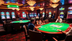 Experience the excitement of Fun88 at luxurious casino tables, featuring vibrant poker action and glamour.