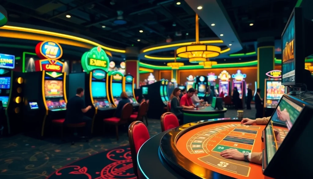 Experience the excitement of best online casino Canada with vibrant gaming setups and engaging player interactions.