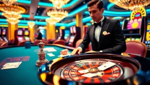 S88VIP roulette table with an elegant dealer and vibrant chips, capturing the thrill of high-stakes gambling.
