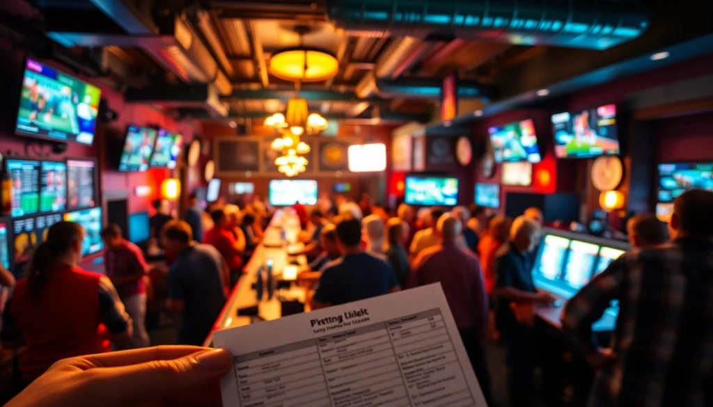Engaging activities in sports betting South Carolina highlighted with diverse individuals enjoying the atmosphere