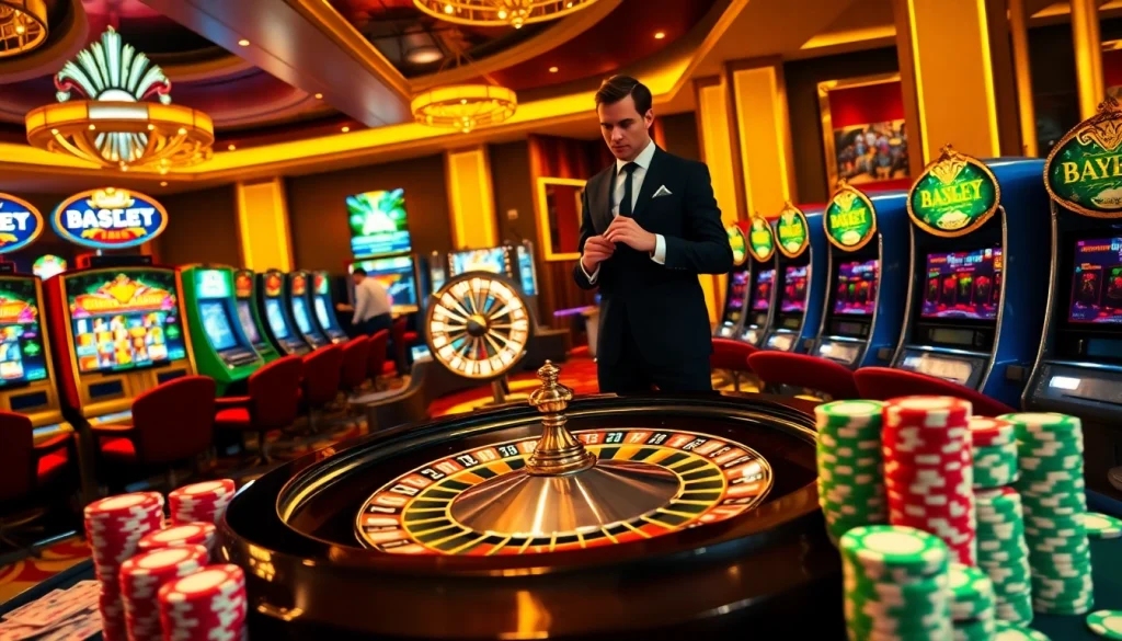 Experience the excitement of online gambling at https://ev88.claims/ with vibrant roulette and poker chips.