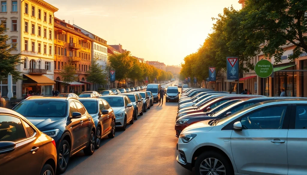 Rent a car Moldova with scenic Chisinau cityscape and vibrant atmosphere