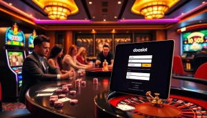 Experience the thrill of betting with doaslot login at a luxurious casino table.