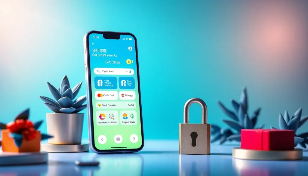 스마트폰 앱 인터페이스와 다양한 결제 방법으로 선보이는 상품권소액결제