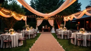 Experience breathtaking Clarksburg Wedding Venues with stunning outdoor settings and elegant decor.