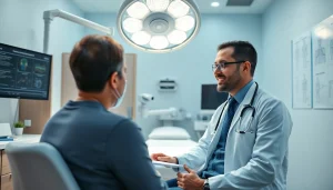 思いやりのある医師と患者の交流を紹介する、現代的な医療クリニックでの包茎手術のおすすめ。