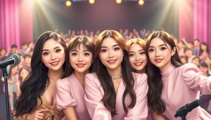 Dynamic performance of the blackpink members showcasing their individual styles and vibrant personalities.