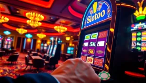 Rasakan sensasi slot depo 5K saat pemain berinteraksi dengan mesin slot mewah.