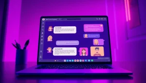 Engaging NSFW character AI chat interface showcasing vibrant digital avatars and interactive elements.
