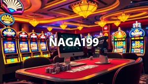 Engaging slot machines and casino ambience showcasing bonus Naga169 opportunities for players.