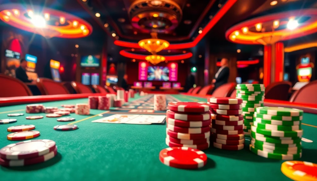 reddit highlights action at a casino table with vibrant chips and cards.