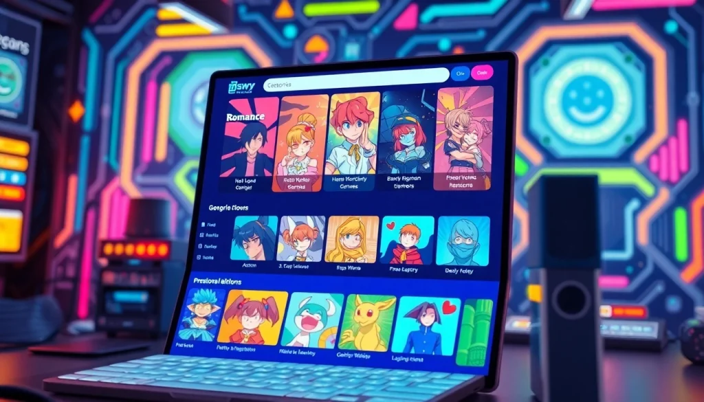 뉴토끼 웹툰 플랫폼의 다양한 장르를 생동감 있게 나타낸 이미지