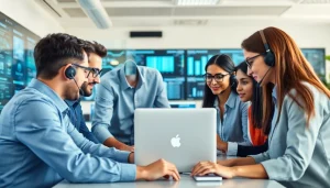 Managed it support team collaborating effectively in a high-tech office environment.