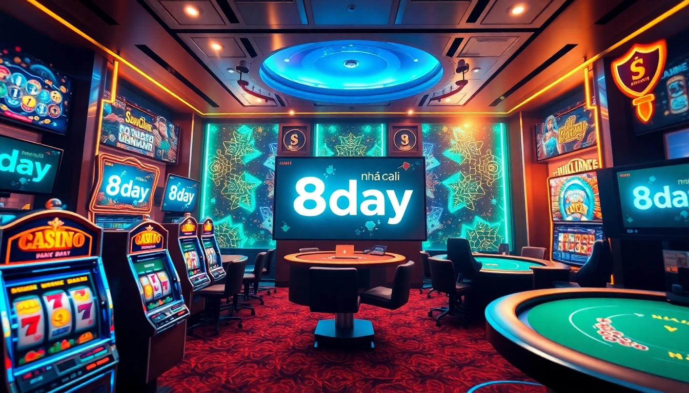 Engaging online gambling scene showcasing nhà cái 8day's virtual casino experience.