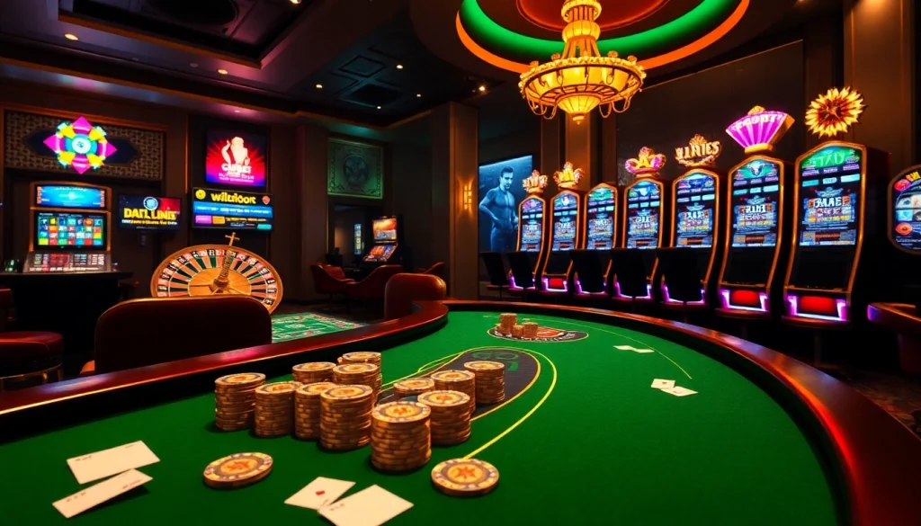 Découvrez l'excitation du meilleur casino en ligne avec des machines à sous vibrantes et des tables de roulette qui invitent les joueurs.