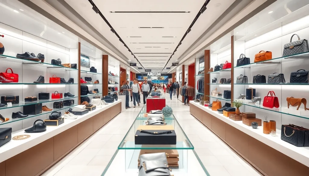 레플리카쇼핑몰에서의 세련된 쇼핑 장면과 다양한 제품들 보여주기