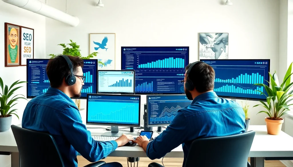 Boost your Edmonton SEO with professional web developers collaborating on effective strategies.