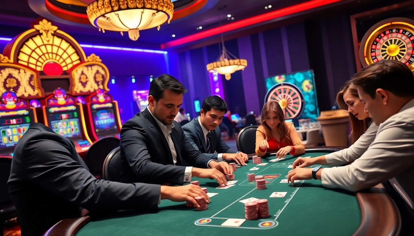 Rasakan kegembiraan daftar idn poker dengan pemain yang menikmati Texas Hold'em di kasino mewah.