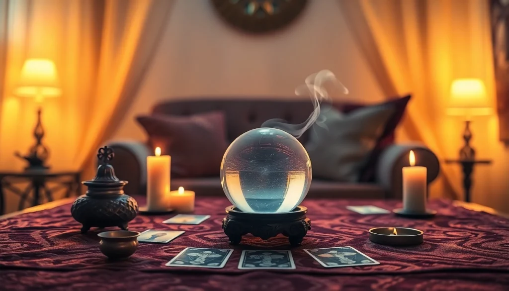 クリスタルボールを使った居心地の良い占いの部屋で、電話占い 当たるの落ち着いた雰囲気を体験してください。