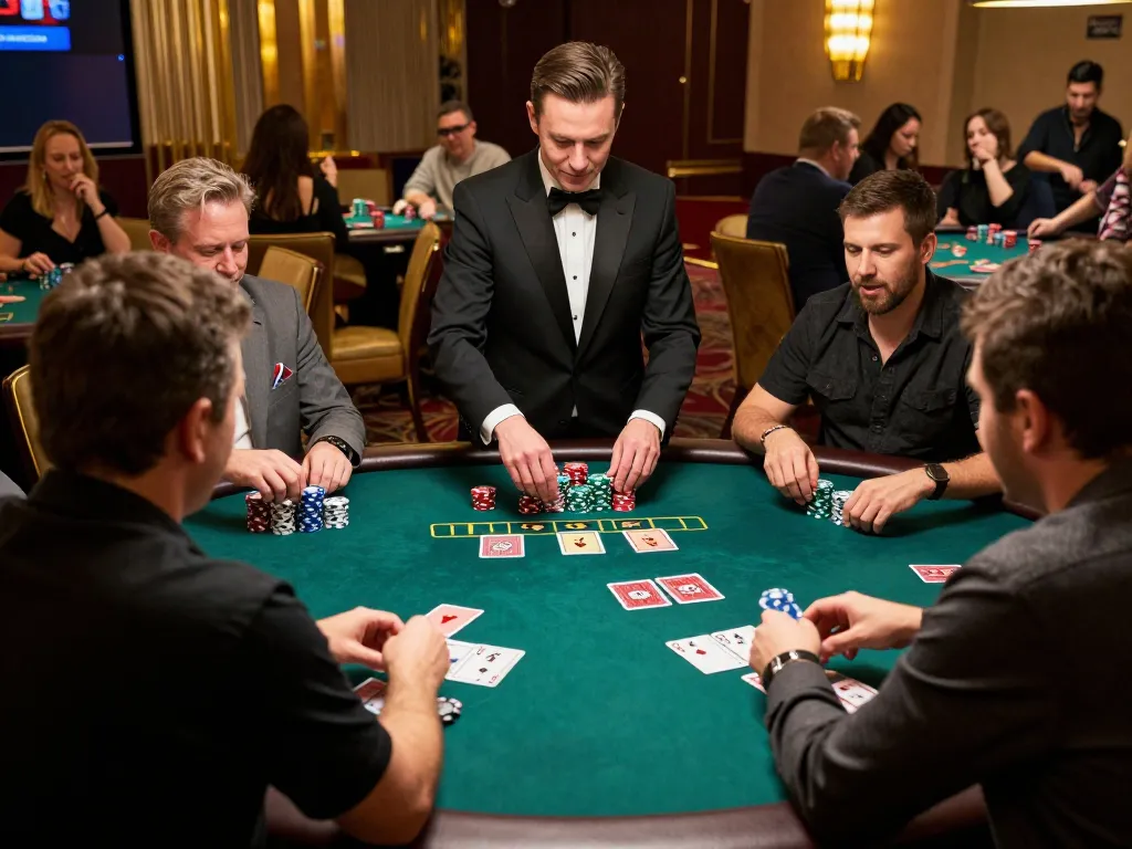 Players strategizing with cards during an intense c168 blackjack game in an upscale casino
