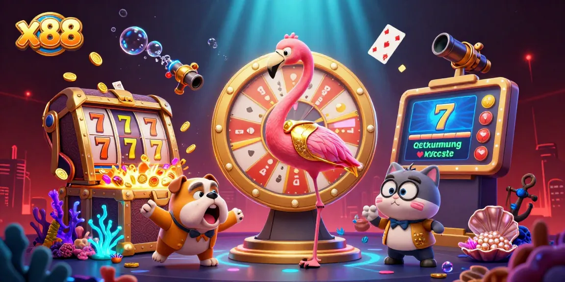 x88 engages players with spins and chances at winning big at a vibrant online casino.