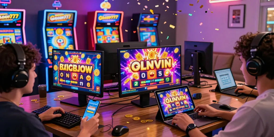 Exciting player celebrating a win with slot gacor777 games in a lively online gaming environment.