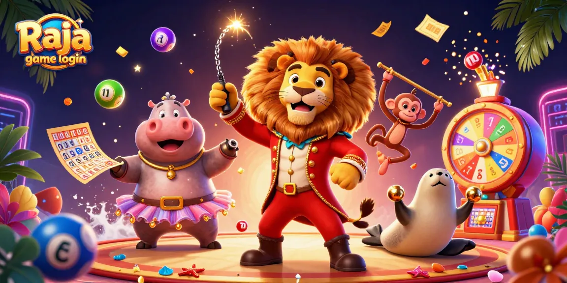 Engage with the thrilling Raja game login experience featuring dynamic characters and vibrant gaming elements.