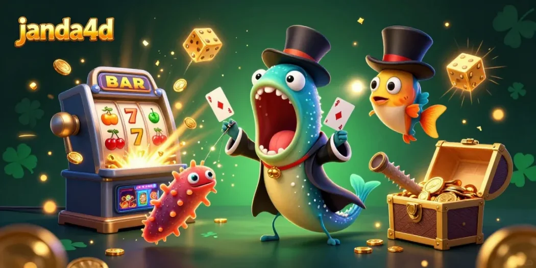 Janda4d menghadirkan keseruan bermain slot dengan jackpot melimpah dan karakter unik dalam ilustrasi 3D